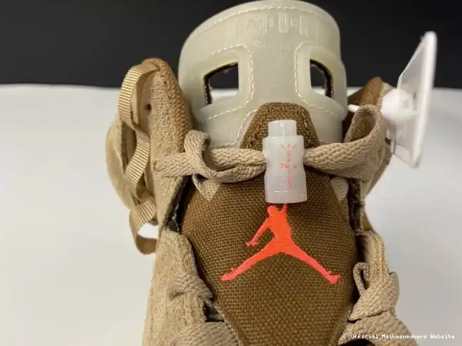 Official Maikesneakers Retro Khaki Travis DH0690-200 Scott 6 Air British Jordan 0624